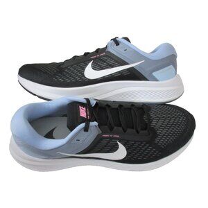Nike Men's Air Zoom Structure 24 Running Shoes Black White Ashen Slate Size 12